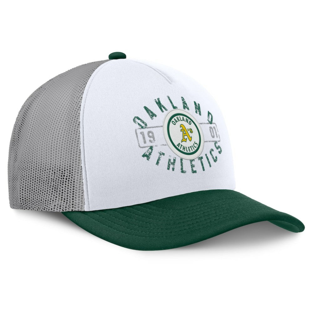 Athletics Fanatics Designated A-Frame Foam Front Trucker Adjustable Hat - MLB