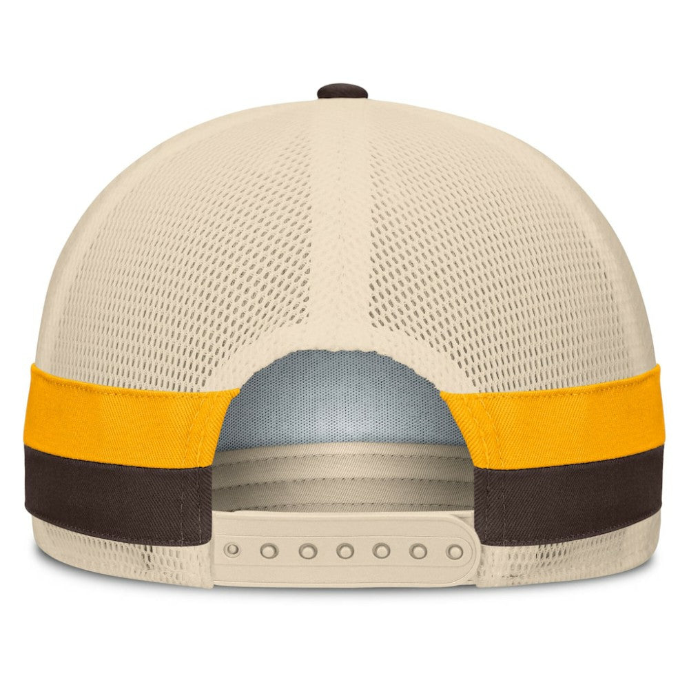 San Diego Padres Fanatics Inherited Side Stripe Trucker Adjustable Hat - MLB