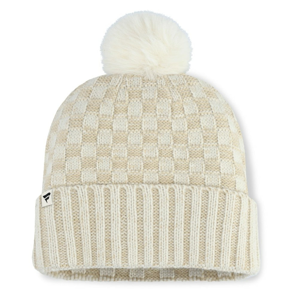 St. Louis Cardinals Fanatics Women's Matchstick Cuffed Knit Hat with Pom- Natural Hats - MLB