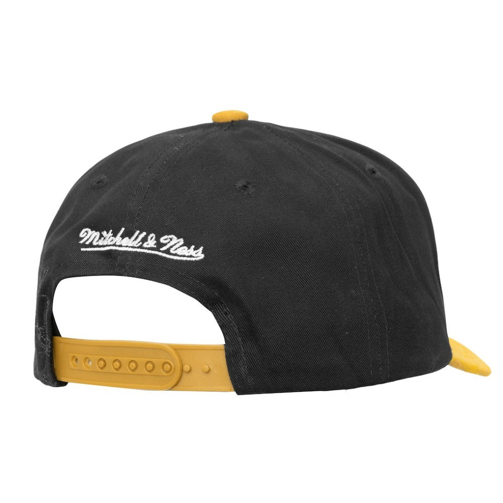 Boston Bruins Mitchell & Ness May Flowers Pro Crown Adjustable Hat - Black/Gold - NHL
