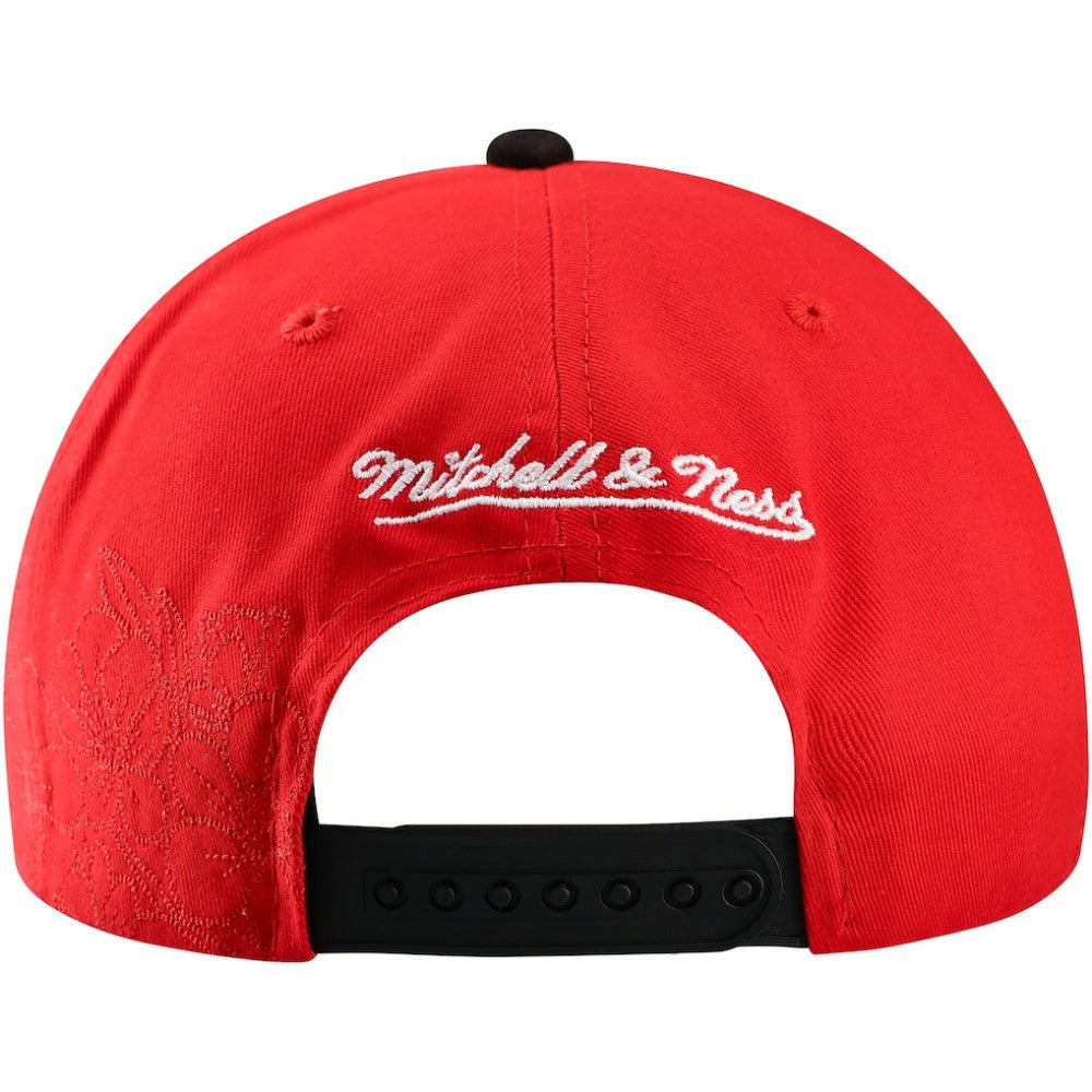Detroit Red Wings Mitchell & Ness May Flowers Pro Crown Adjustable Hat - Red/Black - NHL