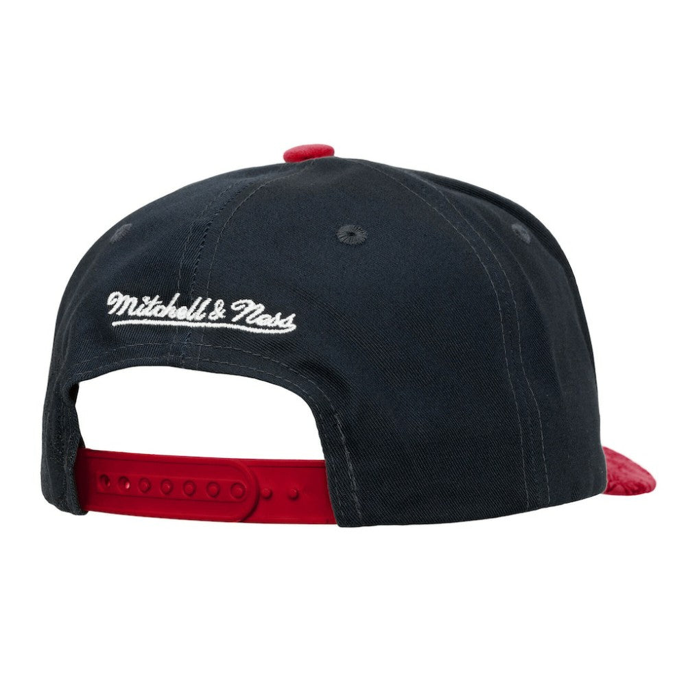 New Jersey Devils Mitchell & Ness May Flowers Pro Crown Adjustable Hat - Black/Red - NHL