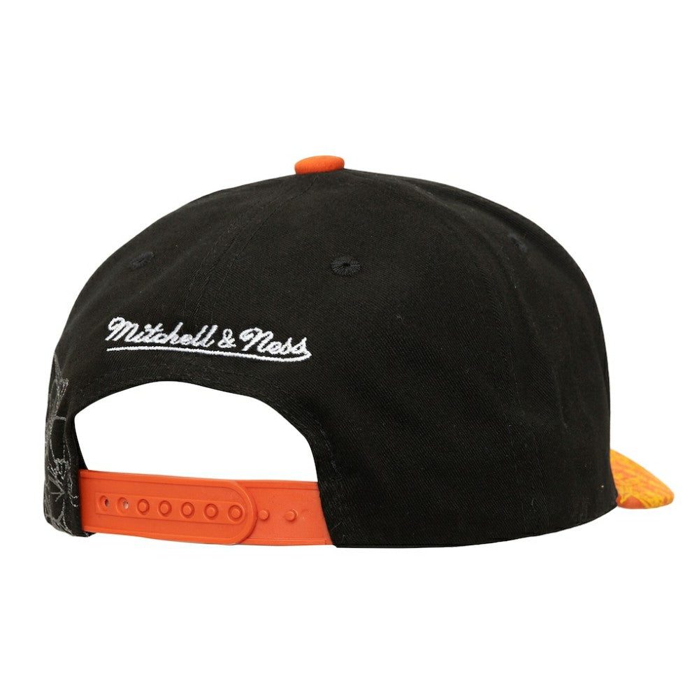 Philadelphia Flyers Mitchell & Ness May Flowers Pro Crown Adjustable Hat - Black/Orange - NHL