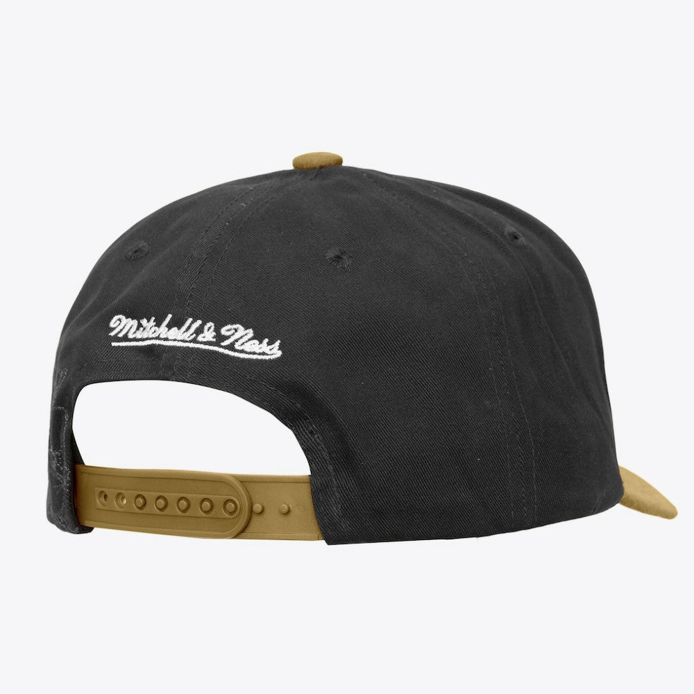 Vegas Golden Knights Mitchell & Ness May Flowers Pro Crown Adjustable Hat - Black/Gold - NHL