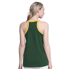 Athletics G-III 4Her by Carl Banks Women's Curveball Racerback Tank Top - MLB