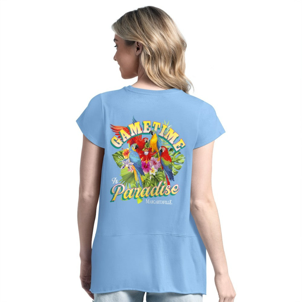 Chicago Cubs Margaritaville Women's Gametime is Paradise T-Shirt - MLB