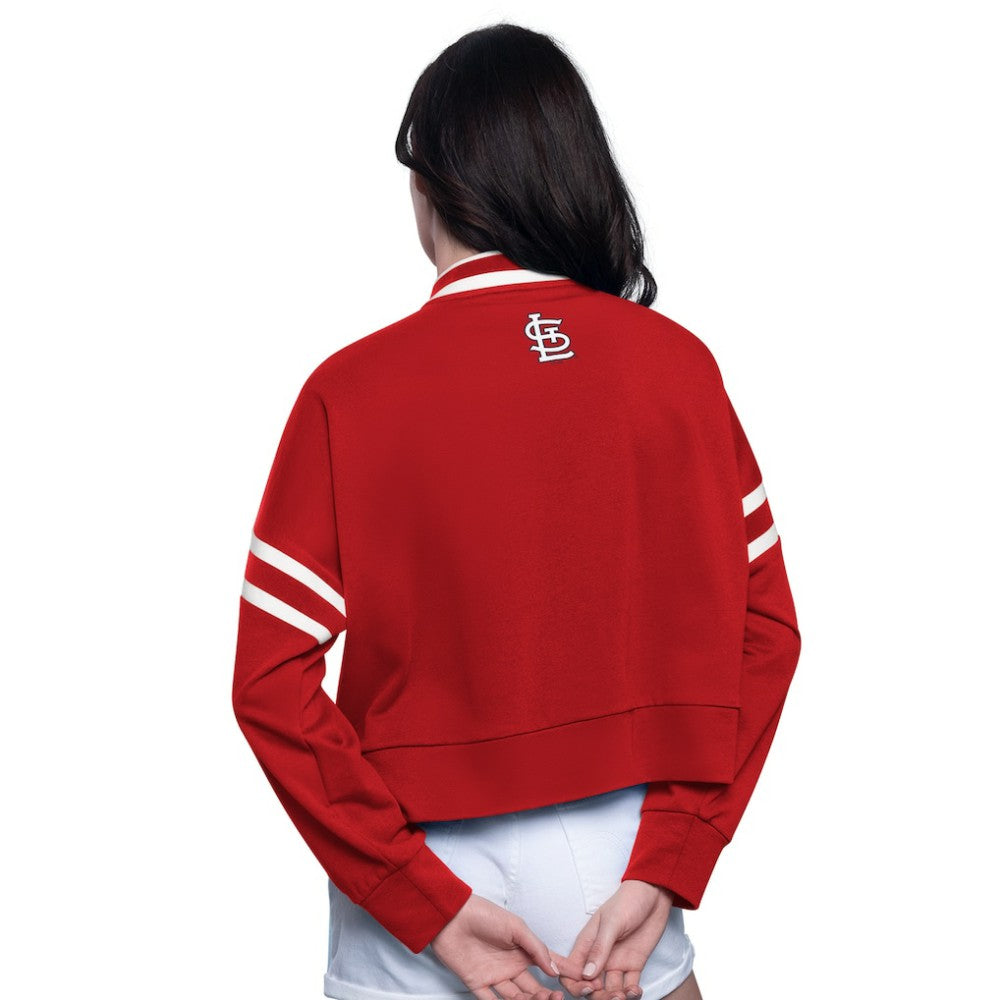 St. Louis Cardinals Starter Women's Power Play Cropped Pullover Sweatshirt - MLB