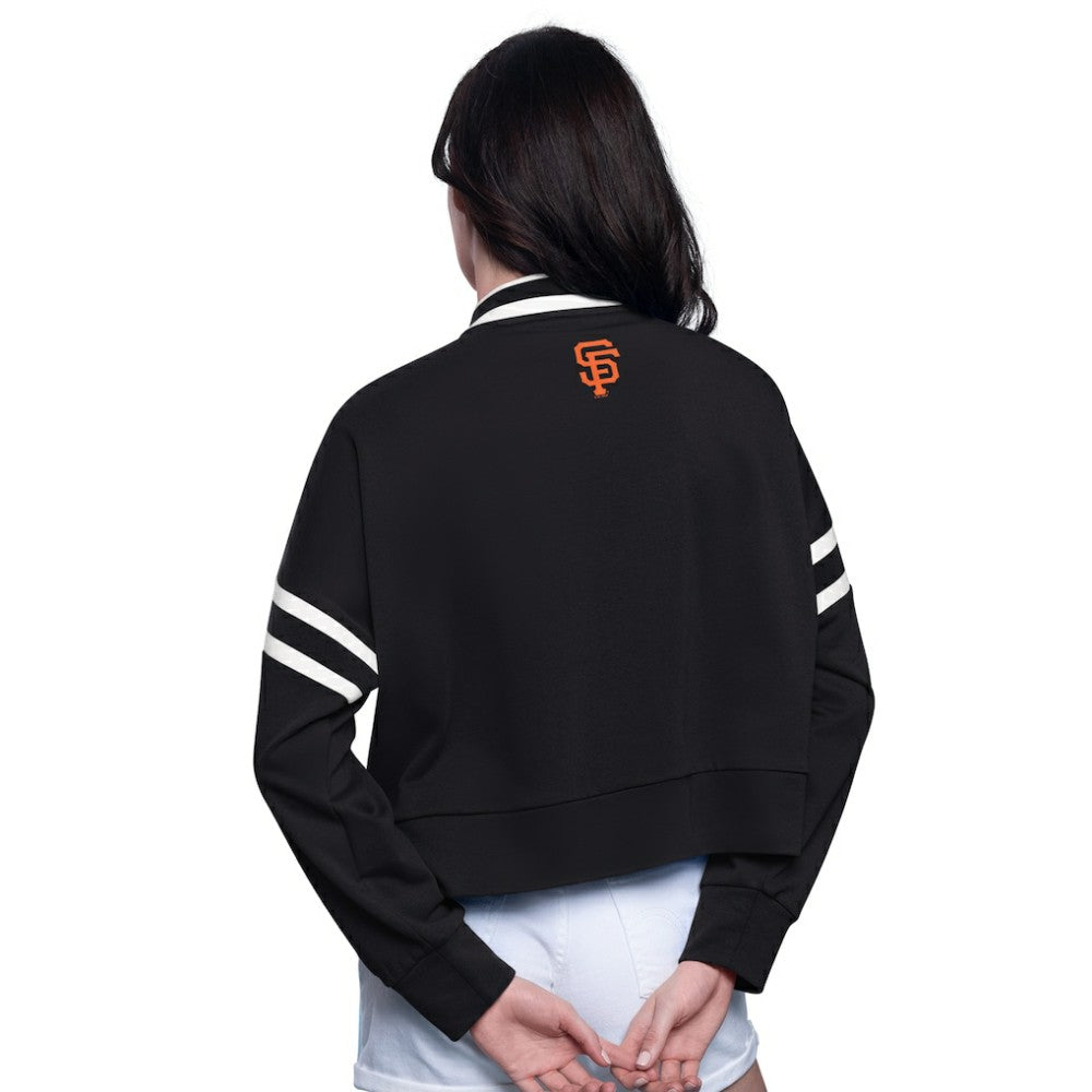 San Francisco Giants Starter Women's Power Play Cropped Pullover Sweatshirt - MLB