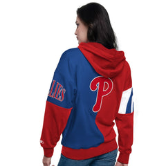 Philadelphia Phillies Starter Women's Curve Ball Full Zip Hoodie Sweatshirt - MLB