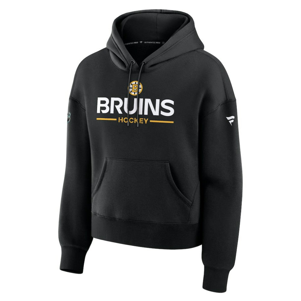 Boston Bruins Fanatics Women's Authentic Pro Primary Pullover Hoodie - Black - NHL