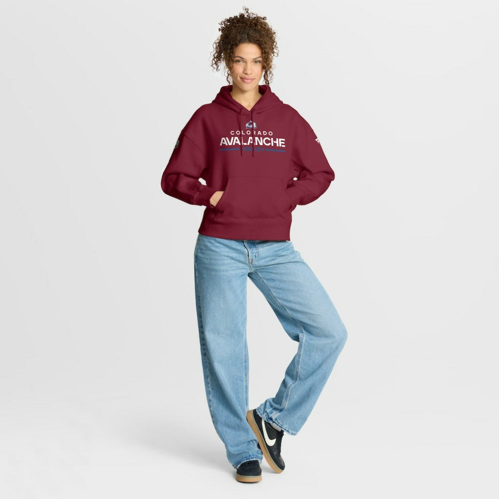 Colorado Avalanche Fanatics Women's Authentic Pro Primary Pullover Hoodie - Burgundy - NHL