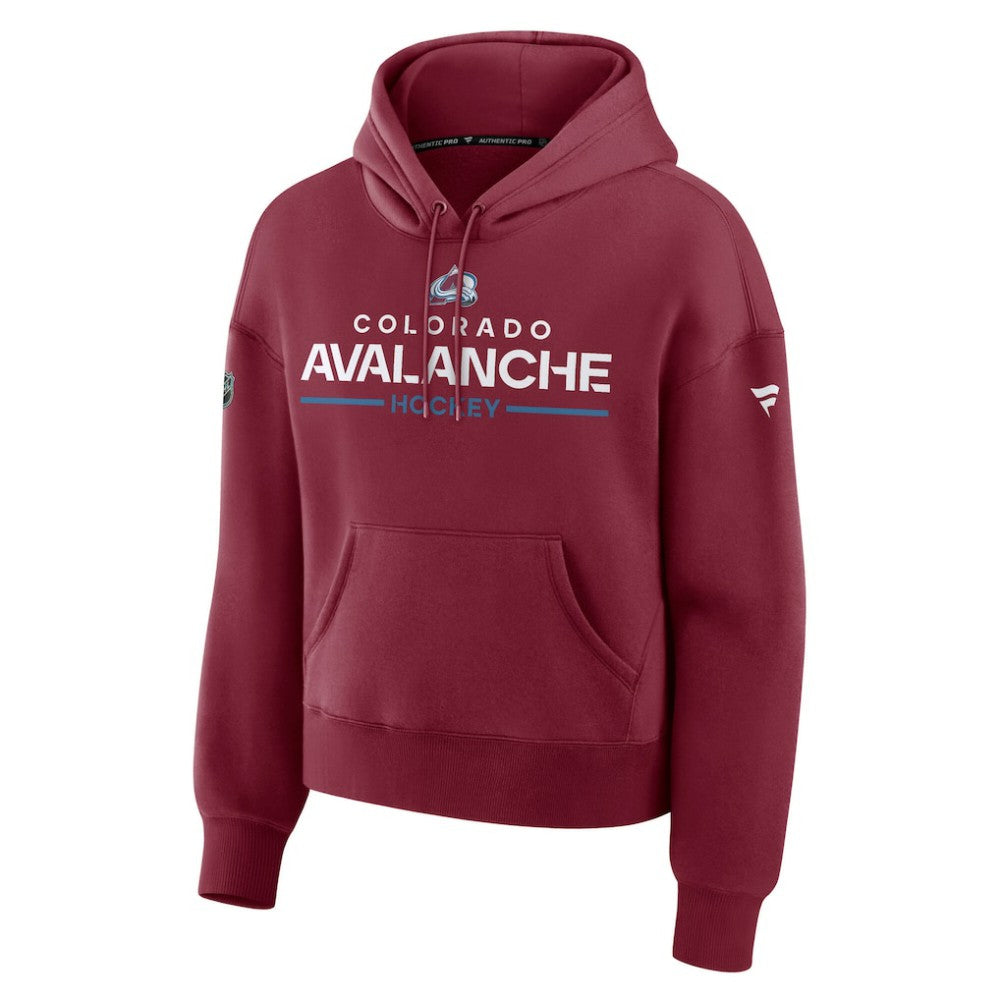 Colorado Avalanche Fanatics Women's Authentic Pro Primary Pullover Hoodie - Burgundy - NHL