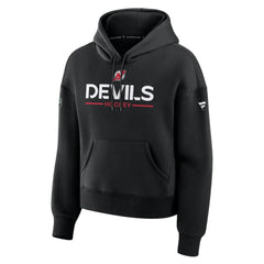 New Jersey Devils Fanatics Women's Authentic Pro Primary Pullover Hoodie - Black - NHL