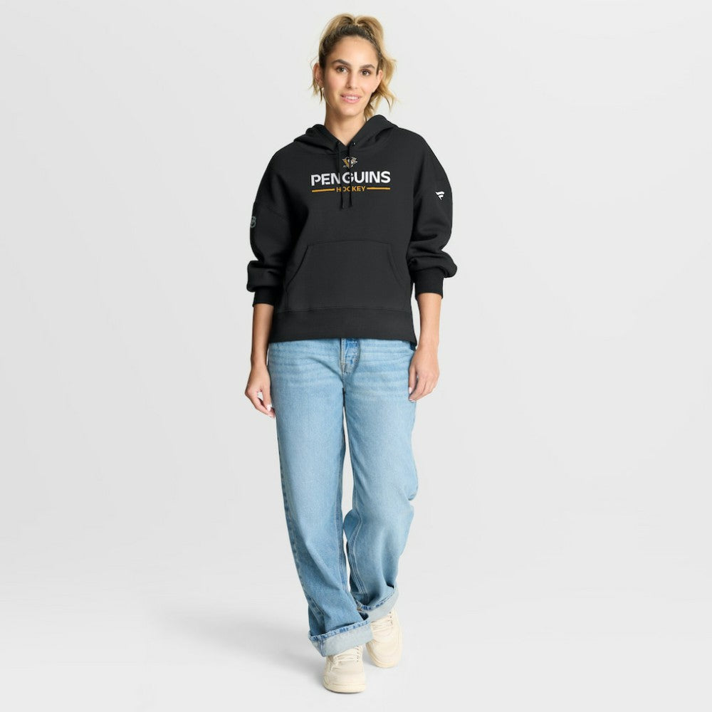 Pittsburgh Penguins Fanatics Women's Authentic Pro Primary Pullover Hoodie - Black - NHL