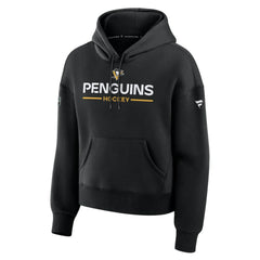 Pittsburgh Penguins Fanatics Women's Authentic Pro Primary Pullover Hoodie - Black - NHL