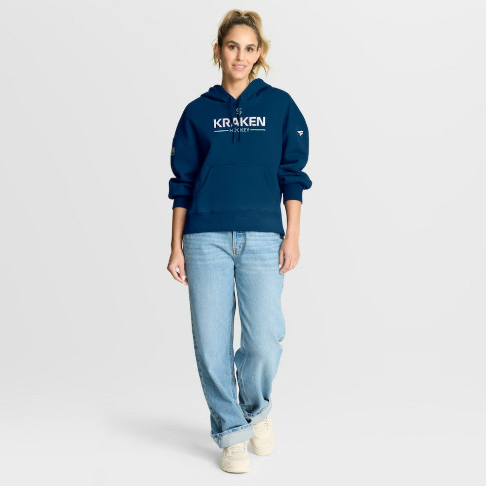 Seattle Kraken Fanatics Women's Authentic Pro Primary Pullover Hoodie - Deep Sea Blue - NHL
