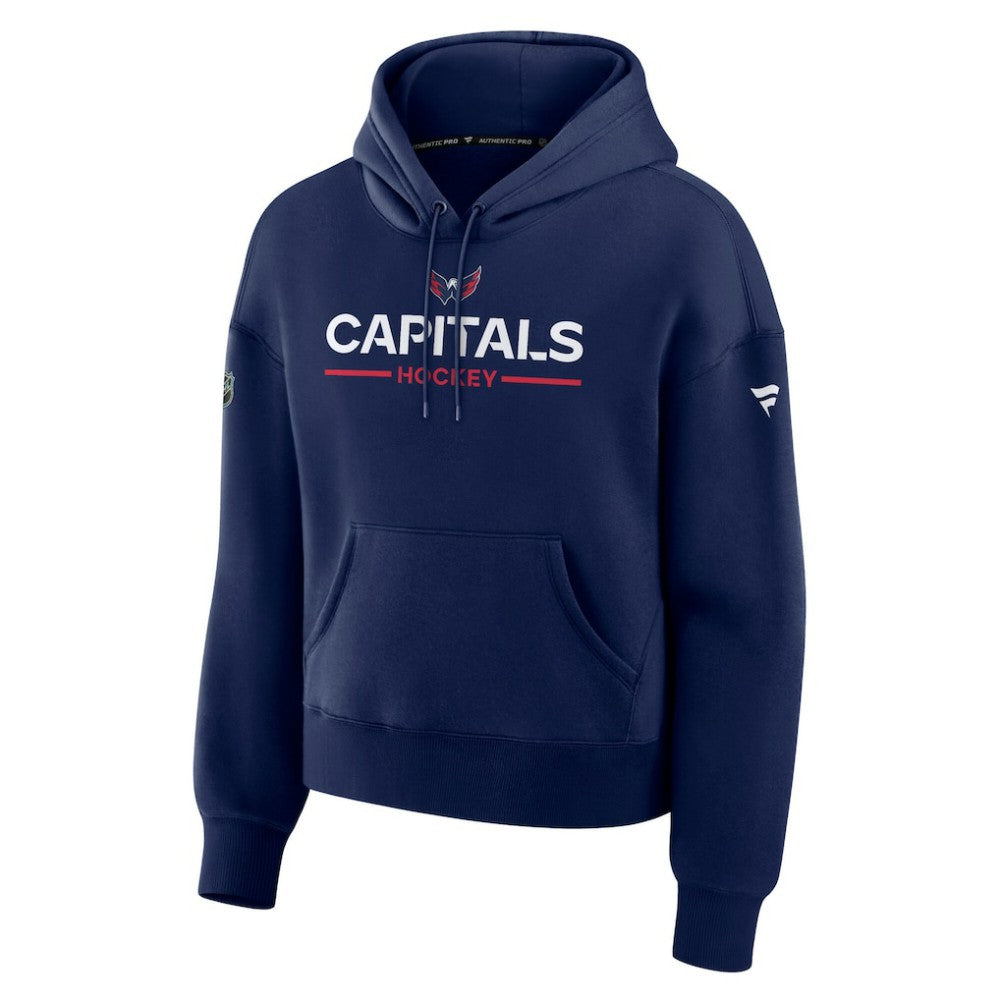 Washington Capitals Fanatics Women's Authentic Pro Primary Pullover Hoodie - Navy - NHL