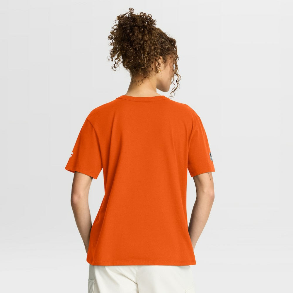 Edmonton Oilers Fanatics Women's Authentic Pro Primary T-Shirt - Orange - NHL