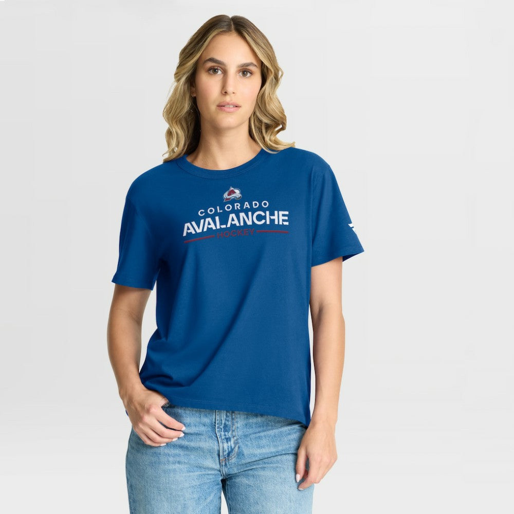 Colorado Avalanche Fanatics Women's Authentic Pro Primary T-Shirt - Blue - NHL