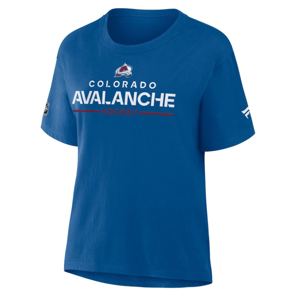 Colorado Avalanche Fanatics Women's Authentic Pro Primary T-Shirt - Blue - NHL