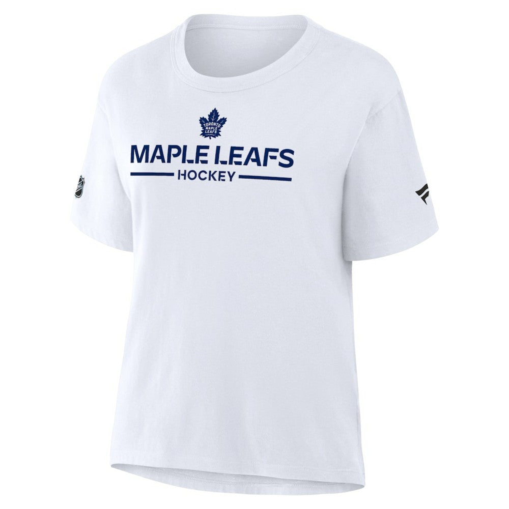 Toronto Maple Leafs Fanatics Women's Authentic Pro Primary T-Shirt - White - NHL