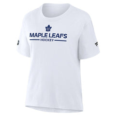 Toronto Maple Leafs Fanatics Women's Authentic Pro Primary T-Shirt - White - NHL