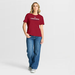 Montreal Canadiens Fanatics Women's Authentic Pro Primary T-Shirt - Red - NHL