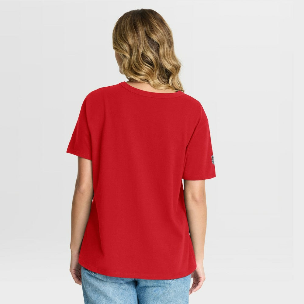 Washington Capitals Fanatics Women's Authentic Pro Primary T-Shirt - Red - NHL