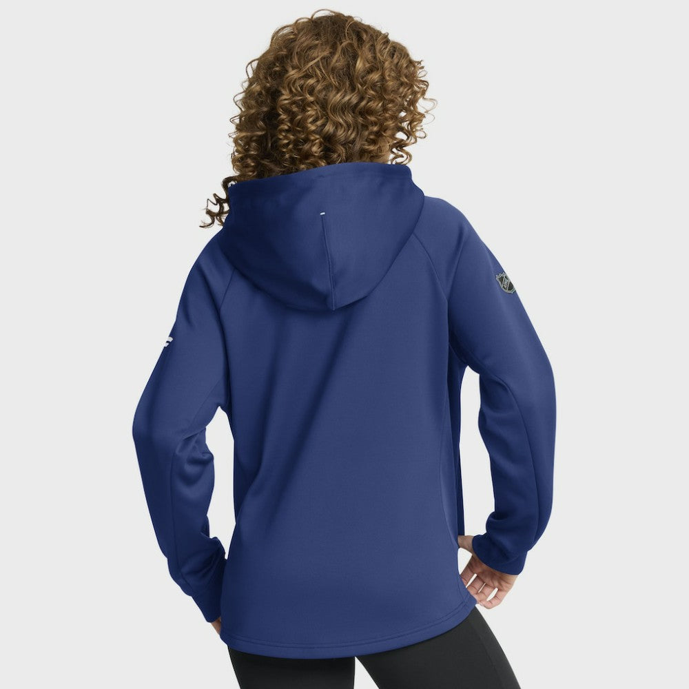 Tampa Bay Lightning Fanatics Women's Authentic Pro Rink Raglan Full-Zip Hoodie - Blue - NHL