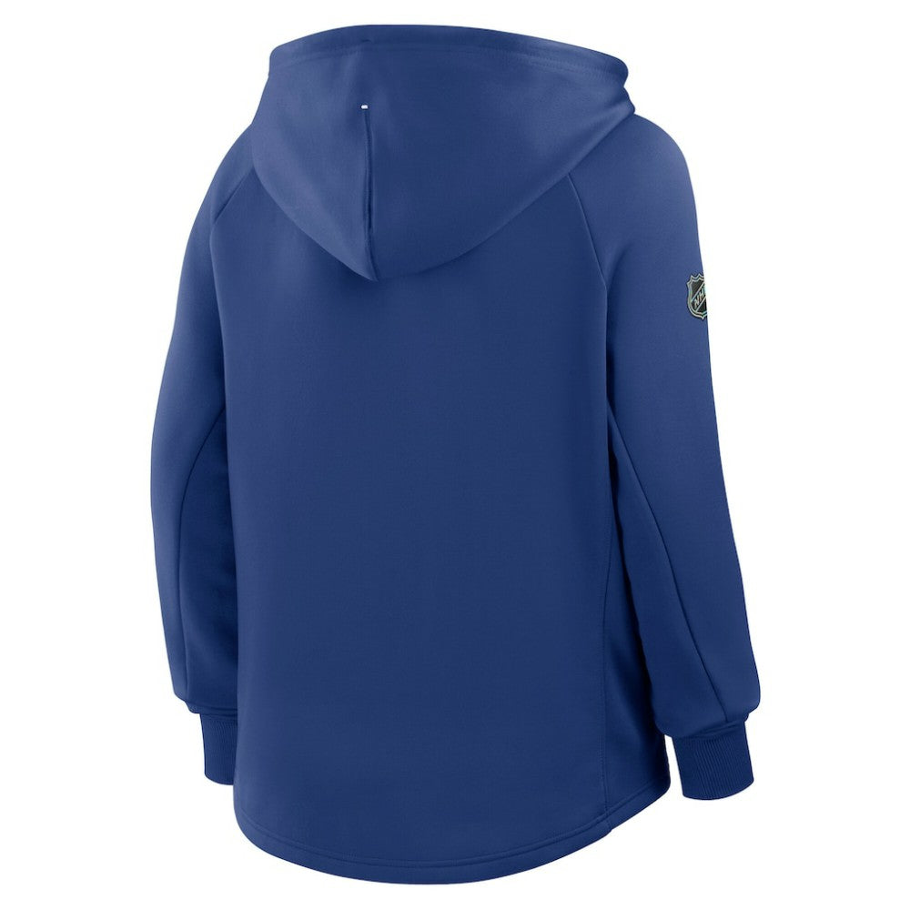 Toronto Maple Leafs Fanatics Women's Authentic Pro Rink Raglan Full-Zip Hoodie - Blue - NHL