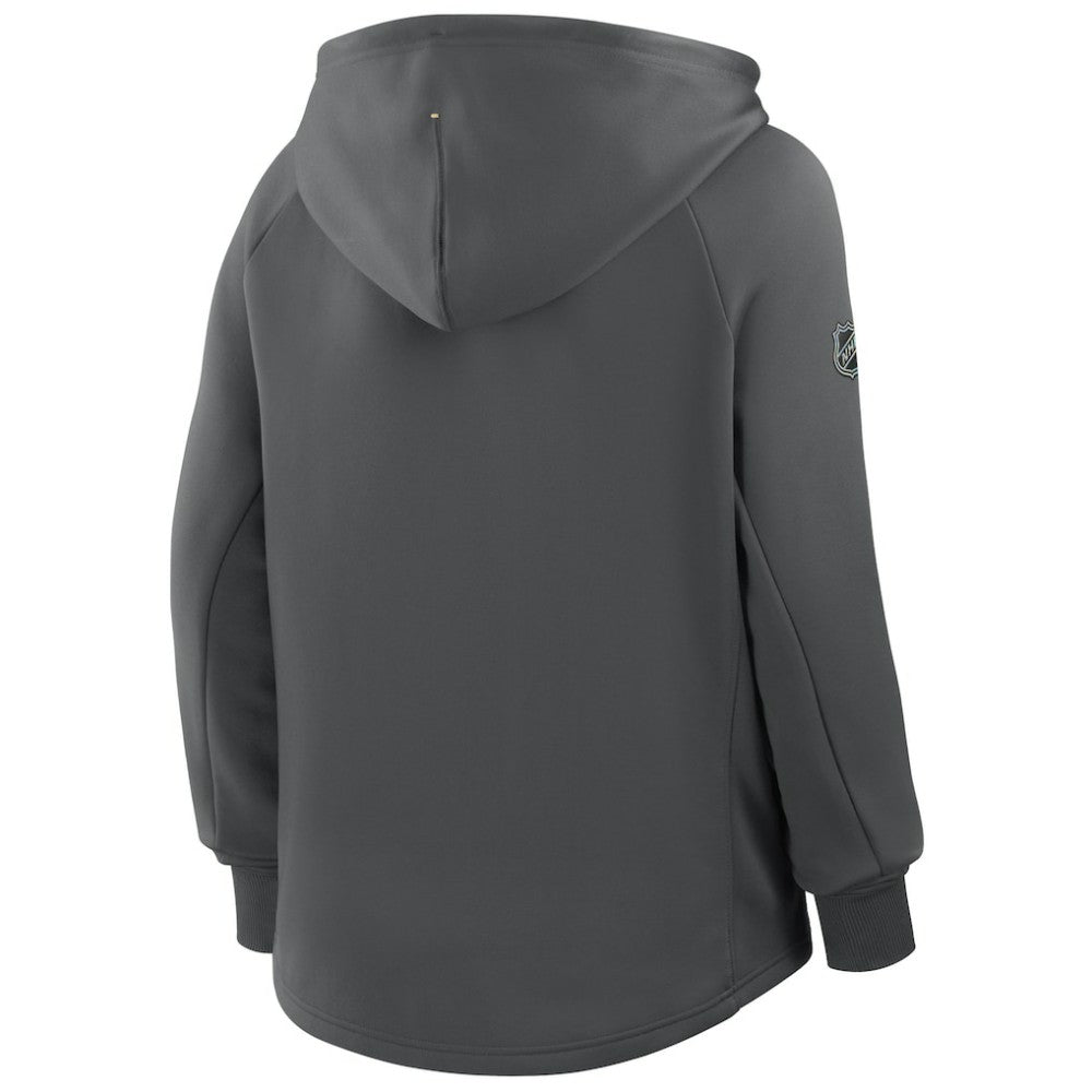Vegas Golden Knights Fanatics Women's Authentic Pro Rink Raglan Full-Zip Hoodie - Black - NHL