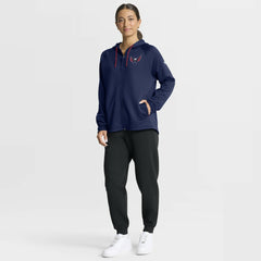 Washington Capitals Fanatics Women's Authentic Pro Rink Raglan Full-Zip Hoodie - Navy - NHL