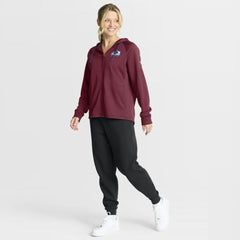 Colorado Avalanche Fanatics Women's Authentic Pro Rink Raglan Full-Zip Hoodie - Burgundy - NHL
