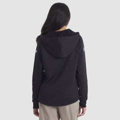 Detroit Red Wings Fanatics Women's Authentic Pro Rink Raglan Full-Zip Hoodie - Black - NHL