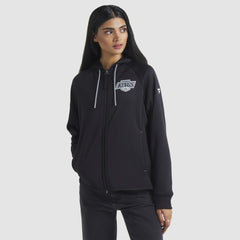 Los Angeles Kings Fanatics Women's Authentic Pro Rink Raglan Full-Zip Hoodie - Black - NHL
