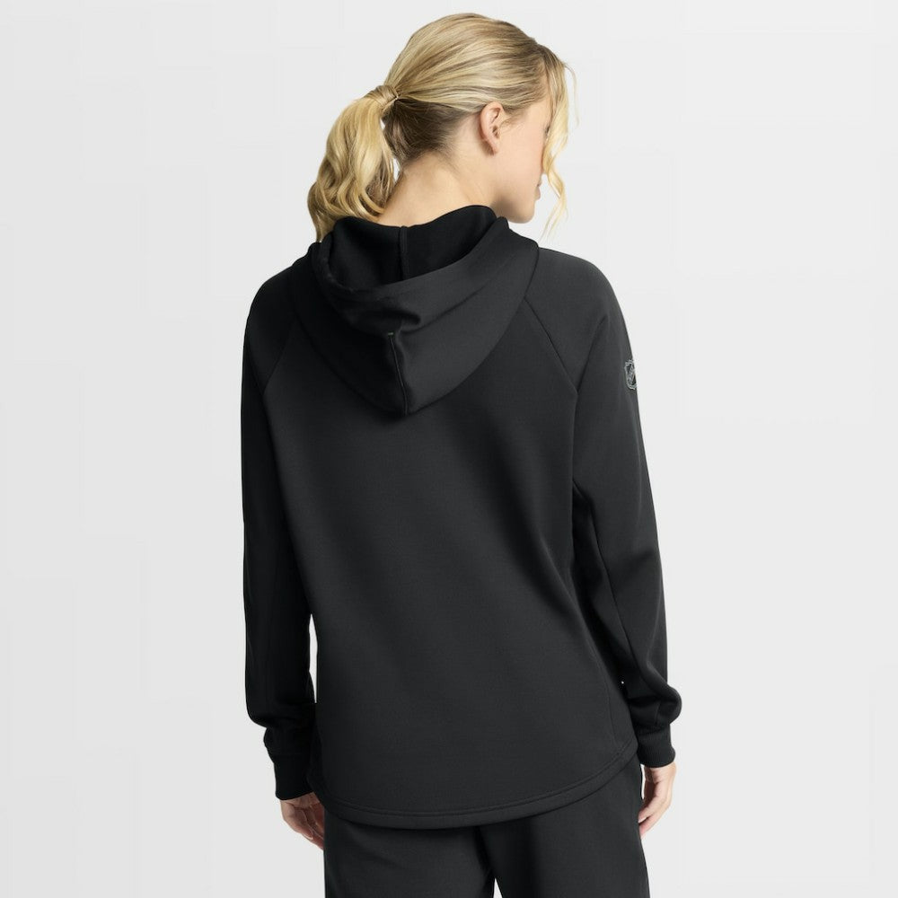 Minnesota Wild Fanatics Women's Authentic Pro Rink Raglan Full-Zip Hoodie - Black - NHL