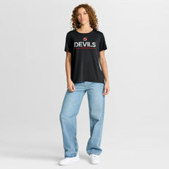 New Jersey Devils Fanatics Women's Authentic Pro Rink Tech T-Shirt - Black - NHL
