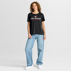 Detroit Red Wings Fanatics Women's Authentic Pro Rink Tech T-Shirt - Black - NHL