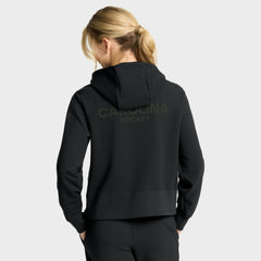 Carolina Hurricanes Fanatics Women's Authentic Pro Road Tri-Blend Quarter-Zip Hoodie - Black - NHL