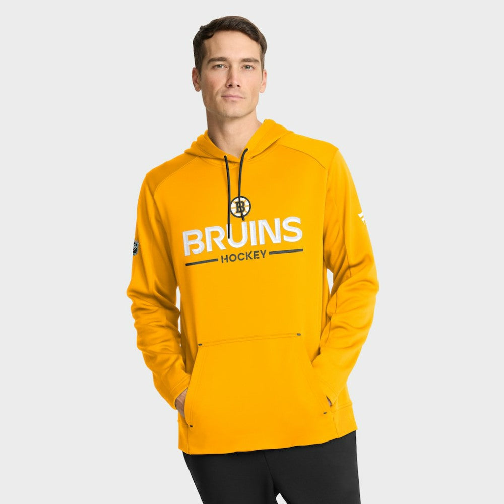 Boston Bruins Fanatics Authentic Pro Rink Hoodie - Gold - NHL