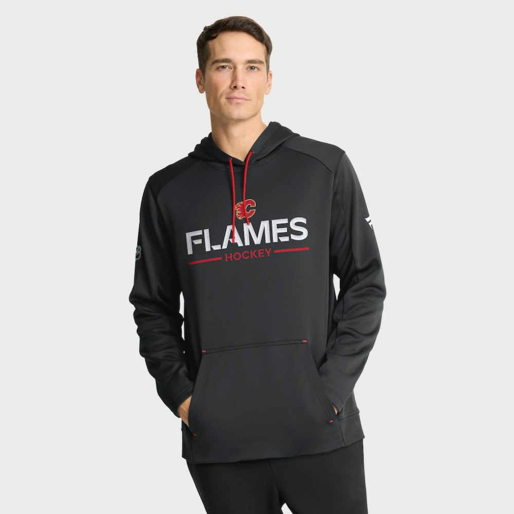 Calgary Flames Fanatics Authentic Pro Rink Hoodie - Black - NHL