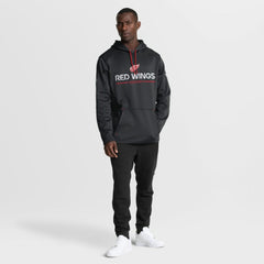 Detroit Red Wings Fanatics Authentic Pro Rink Hoodie - Black - NHL