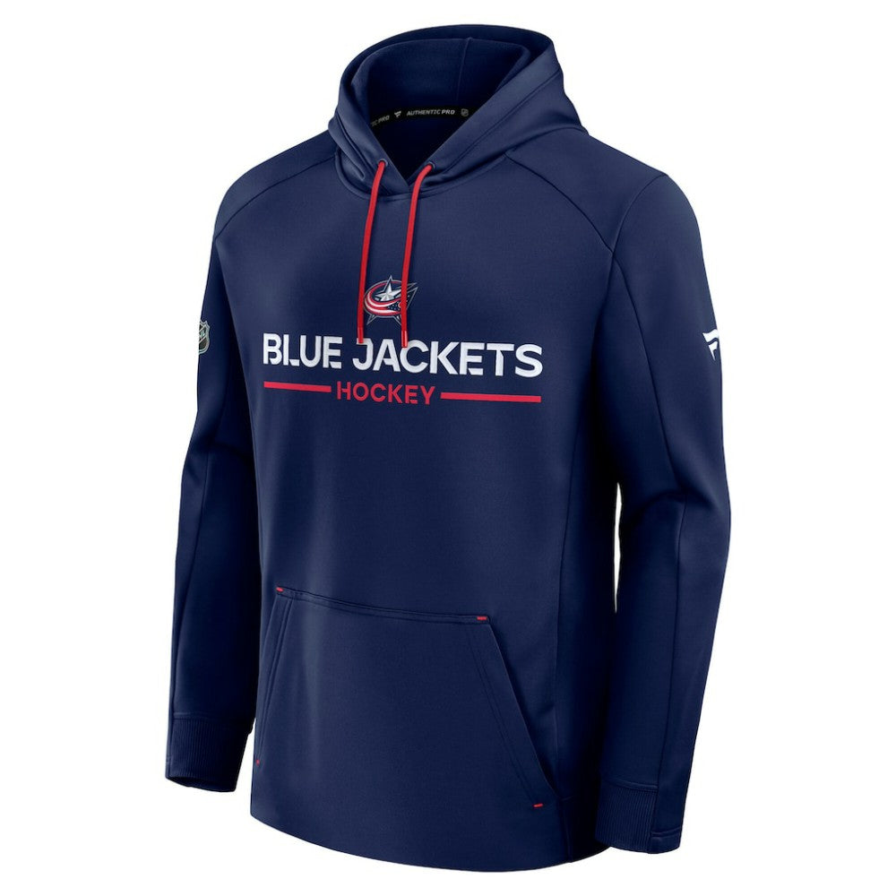 Columbus Blue Jackets Fanatics Authentic Pro Rink Hoodie - Navy - NHL