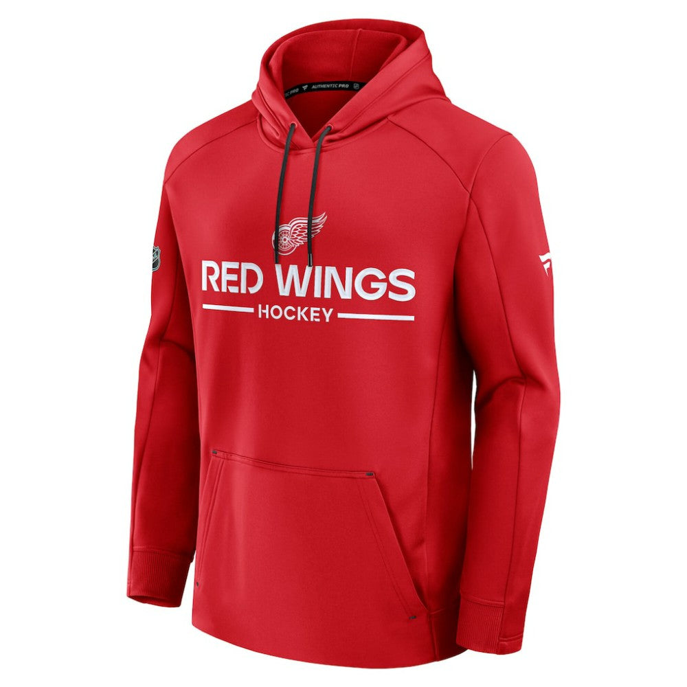 Detroit Red Wings Fanatics Authentic Pro Rink Hoodie - Red - NHL