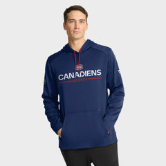 Montreal Canadiens Fanatics Authentic Pro Rink Hoodie - Navy - NHL