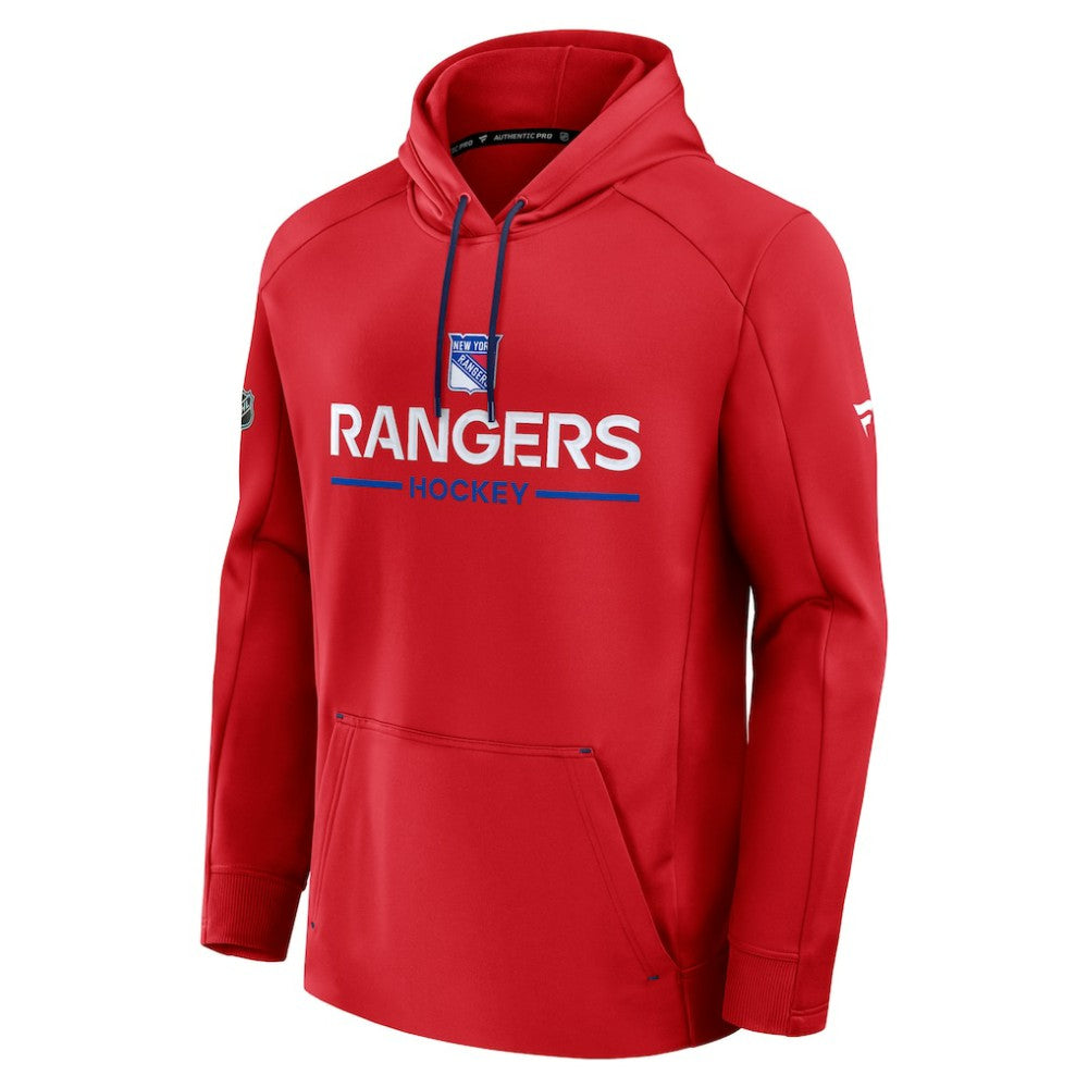 New York Rangers Fanatics Authentic Pro Rink Hoodie - Red - NHL