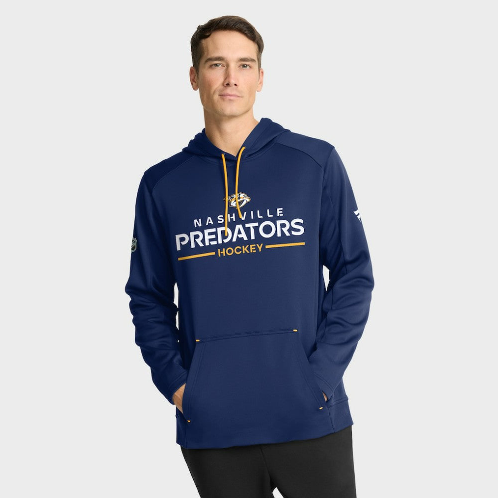 Nashville Predators Fanatics Authentic Pro Rink Hoodie - Navy - NHL