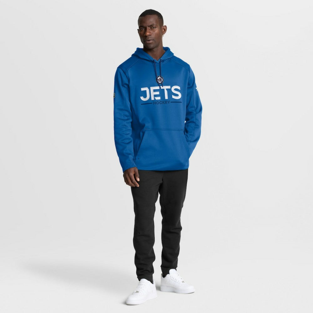 Winnipeg Jets Fanatics Authentic Pro Rink Hoodie - Blue - NHL