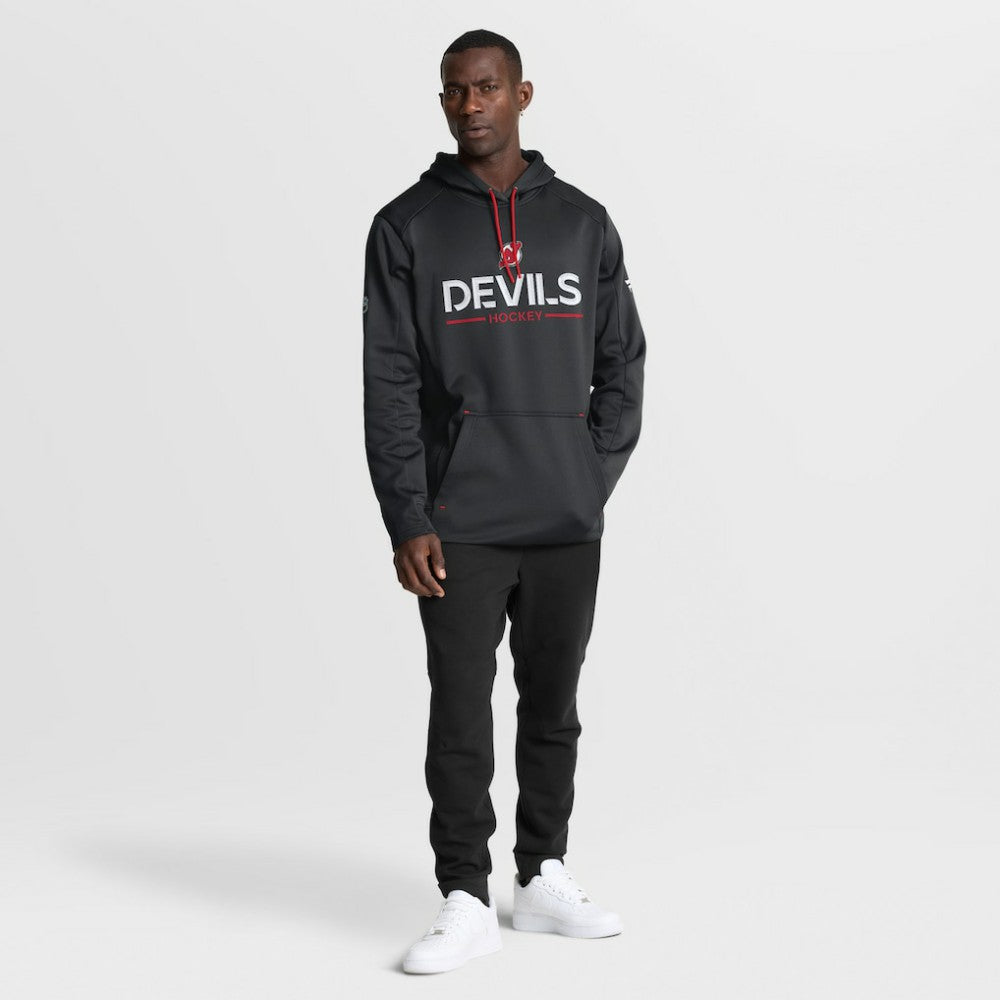New Jersey Devils Fanatics Authentic Pro Rink Hoodie - Black - NHL
