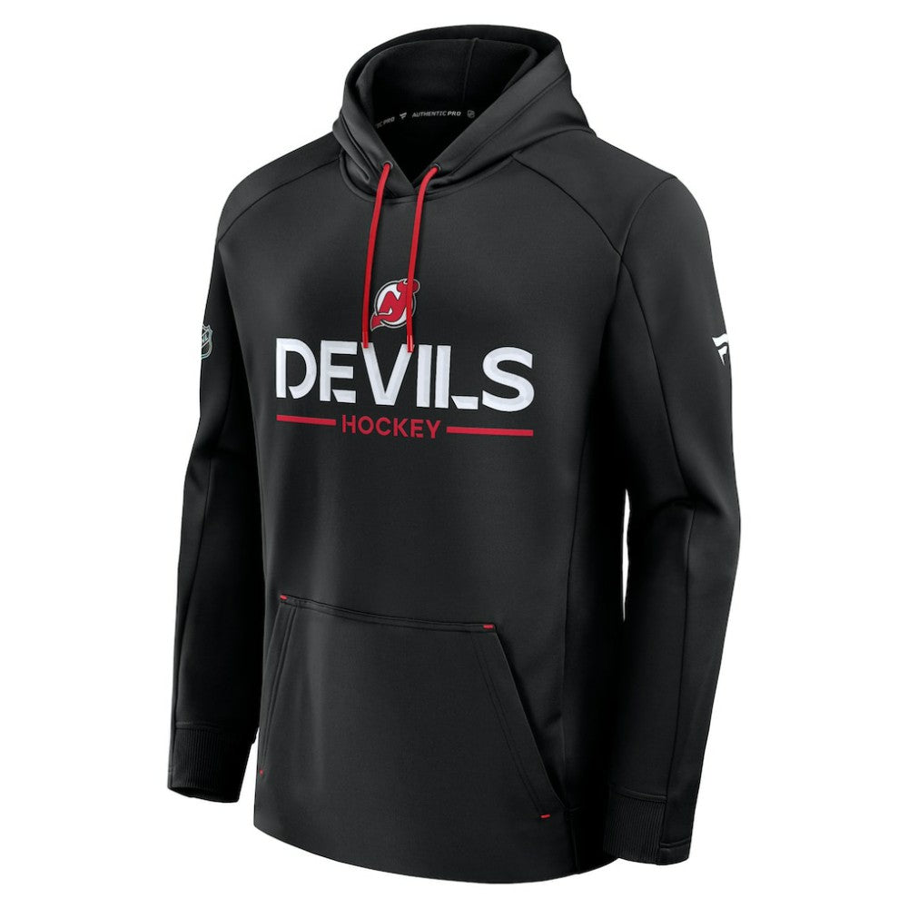 New Jersey Devils Fanatics Authentic Pro Rink Hoodie - Black - NHL